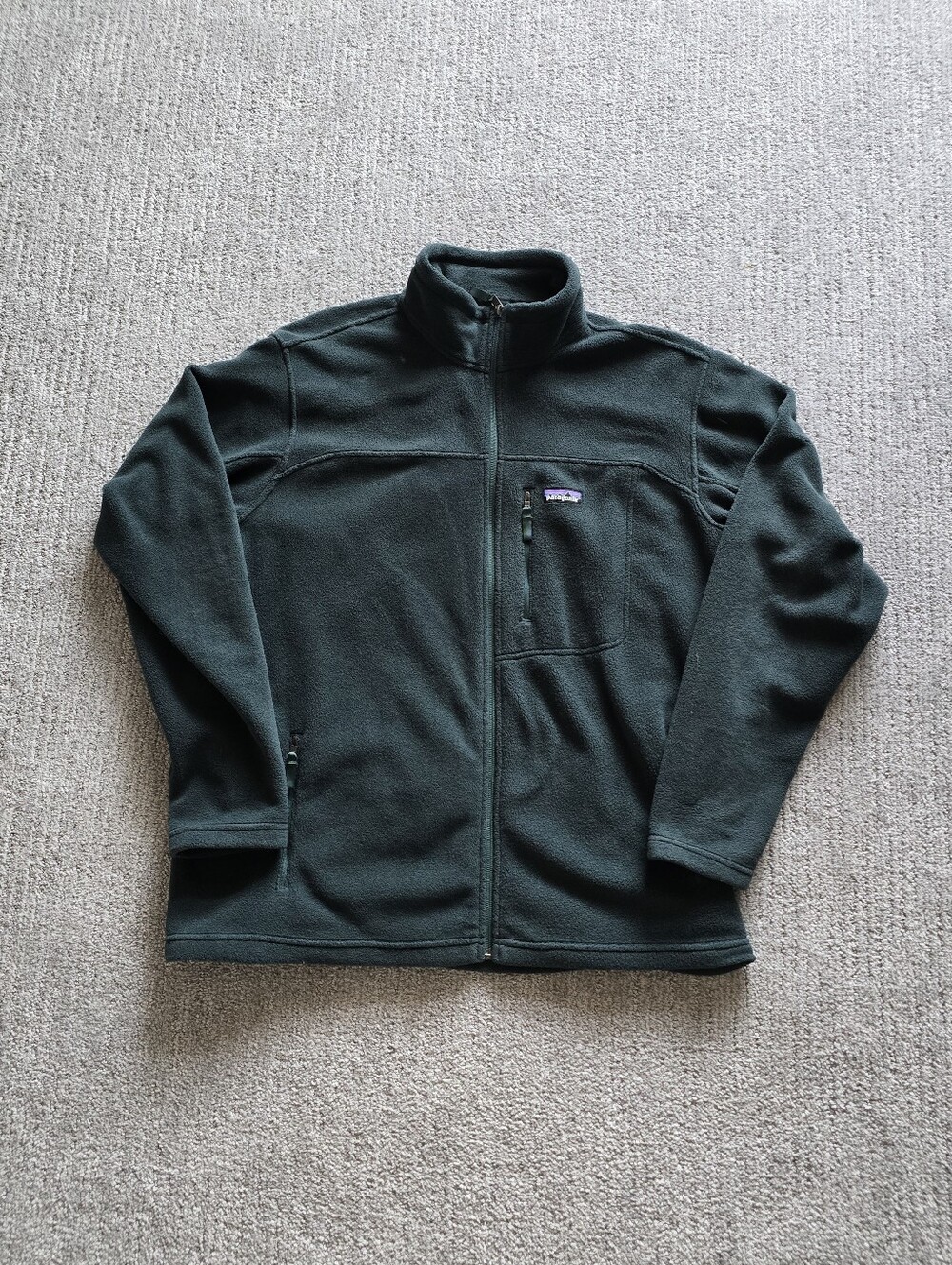 Patagonia Green Synchilla Fleece Zip Up Jacket